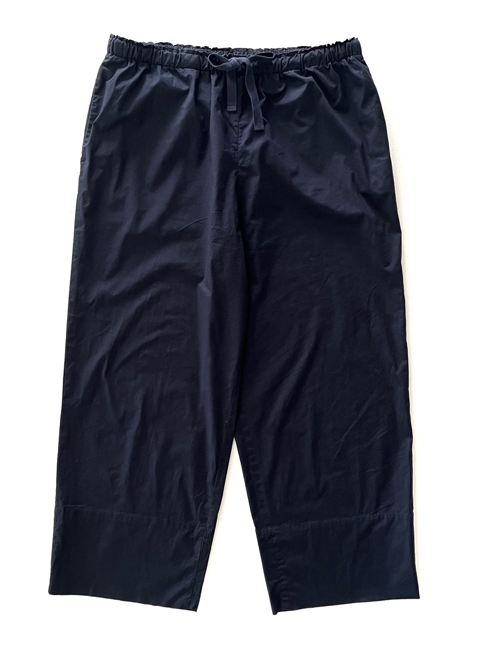 COS Drawstring Pull On Pants in Navy Lightweight Cotton Blend Size 6